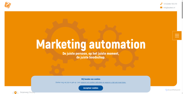 Security scan screenshot of https://bookerz.nl
