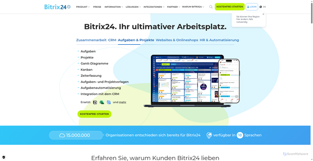 Security scan screenshot of https://bitrix24.uk