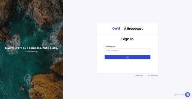 Security scan screenshot of https://app.cerkl.com