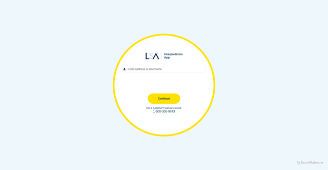 Security scan screenshot of https://app.lsa.inc