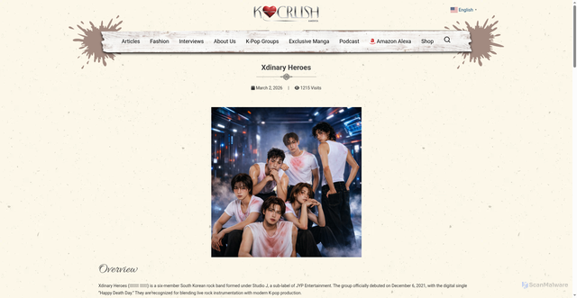 Security scan screenshot of https://www.kcrush.com/crushofthemonth/xdinary-heroes/