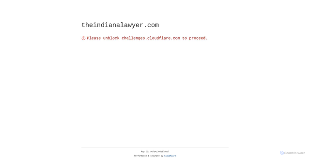 Security scan screenshot of https://theindianalawyer.com