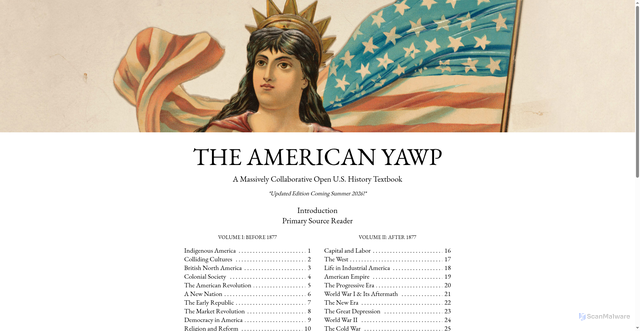 Security scan screenshot of https://americanyawp.com
