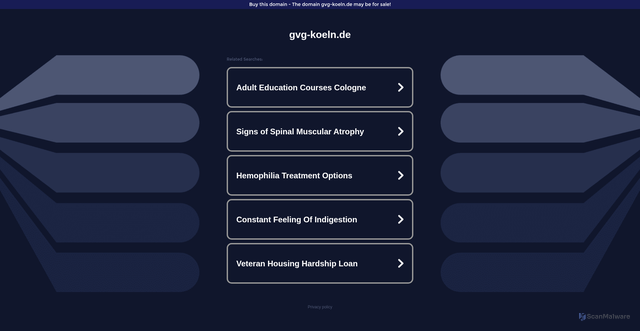 Security scan screenshot of http://ww16.gvg-koeln.de/?sub1=20260129-0510-2320-9898-19a8a8b31db0