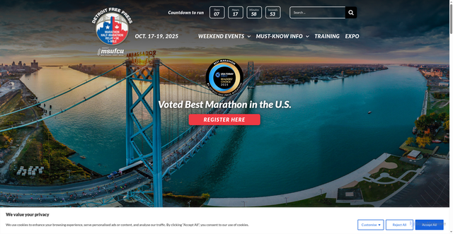 Security scan screenshot of https://www.freepmarathon.com/