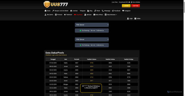 Security scan screenshot of https://xn--12ccfaapan5koap0gbucc0a8bd2cn0dwedknfn7fb2hyyua3k.net/desktop/data/dakarpools?m=59