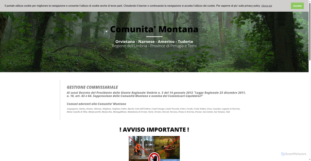 Security scan screenshot of https://www.onat.it/