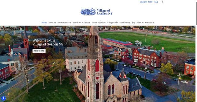 Security scan screenshot of https://www.villageofgoshen-ny.gov/