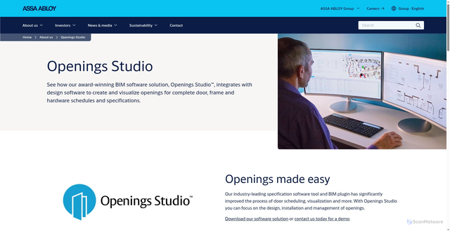 Security scan screenshot of https://openingsstudio.com