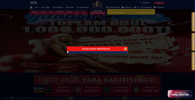 Security scan screenshot of https://meritbet1692.com/jetx