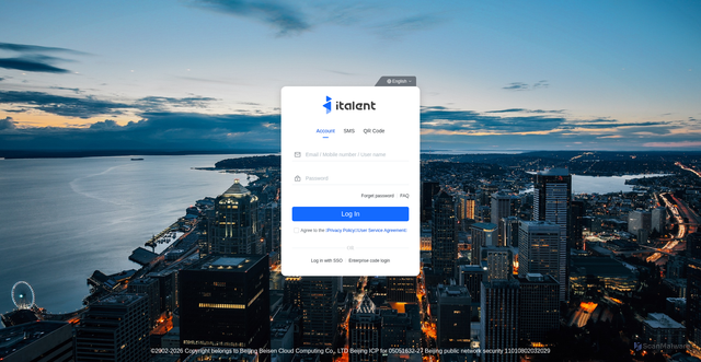 Security scan screenshot of https://www.italent.cn