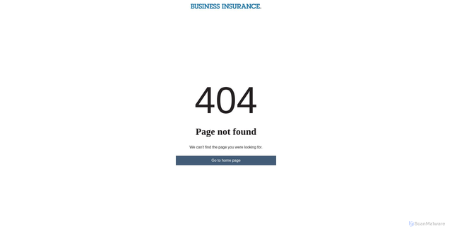 Security scan screenshot of https://support.businessinsurance.com/-temporary-slug-f7b95957-0104-4a39-84f0-c1c2a8e7e5f0