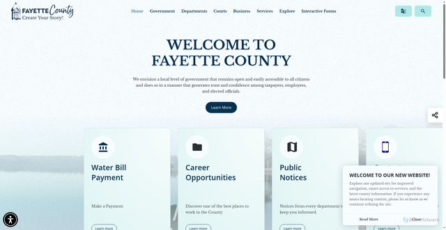 Security scan screenshot of https://fayettecountyga.gov/