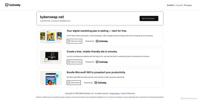 Security scan screenshot of https://kyberswap.net/