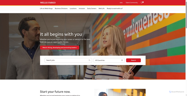Security scan screenshot of https://wellsfargo.phusetechnology.dev/