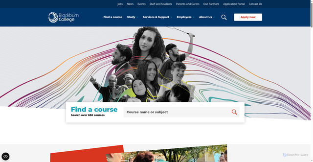 Security scan screenshot of https://blackburn.ac.uk/