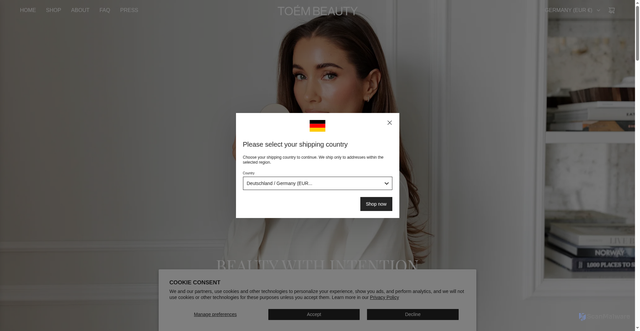 Security scan screenshot of https://toem.se