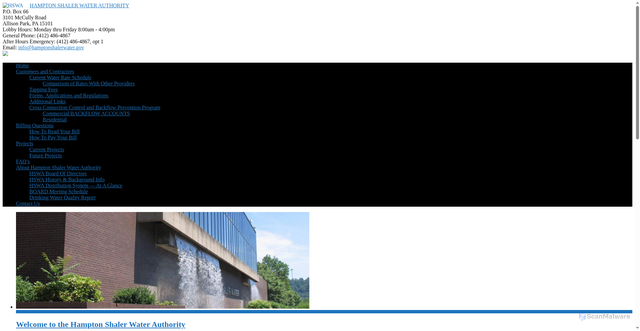 Security scan screenshot of https://hswa-pa.org/