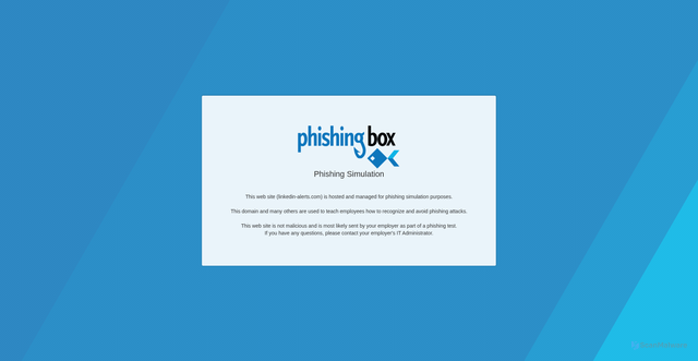 Security scan screenshot of https://linkedin-alerts.com