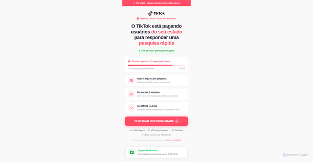 Security scan screenshot of http://ttkpay-nine.vercel.app/