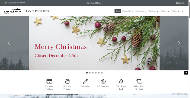 Security scan screenshot of https://priestriver-id.gov/