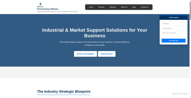 Security scan screenshot of http://kvgea.com/industry-reports.html