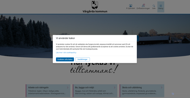 Security scan screenshot of https://www.vargarda.se/
