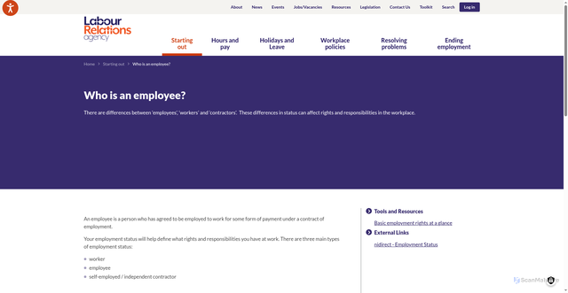 Security scan screenshot of https://www.lra.org.uk/starting-out/who-employee