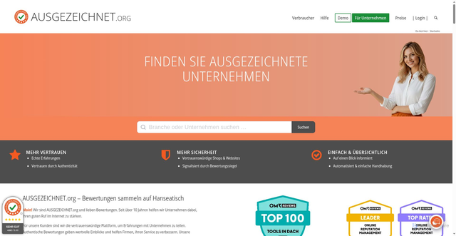 Security scan screenshot of https://ausgezeichnet.org