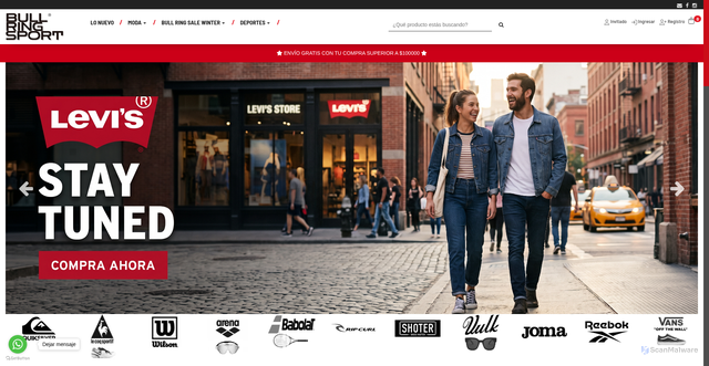 Security scan screenshot of https://tiendabullring.com.ar