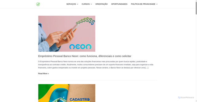 Security scan screenshot of https://empregoeeconomia.com