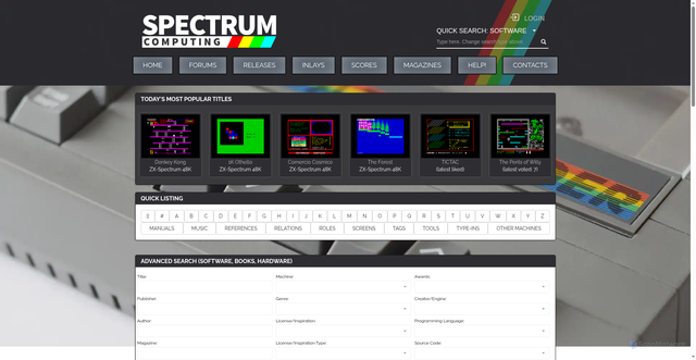 Security scan screenshot of https://spectrumcomputing.co.uk