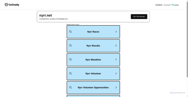 Security scan screenshot of api.aws.parking.godaddy.com