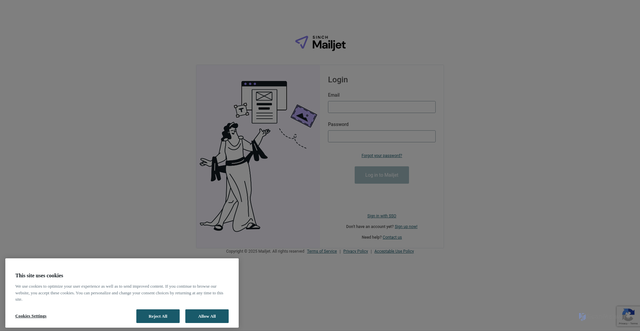 Security scan screenshot of https://app.mailjet.com/