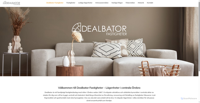 Security scan screenshot of https://dealbator.se
