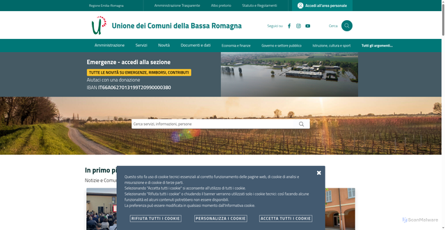 Security scan screenshot of https://www.labassaromagna.it/