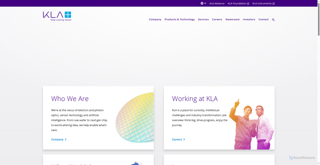Security scan screenshot of https://kla.com