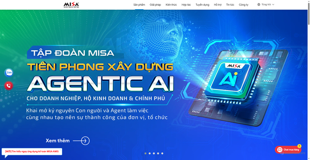 Security scan screenshot of https://www.misa.vn