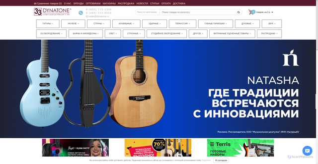 Security scan screenshot of https://cdn.dynatone.ru