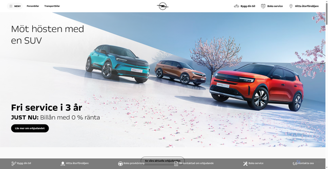 Security scan screenshot of https://opel.se