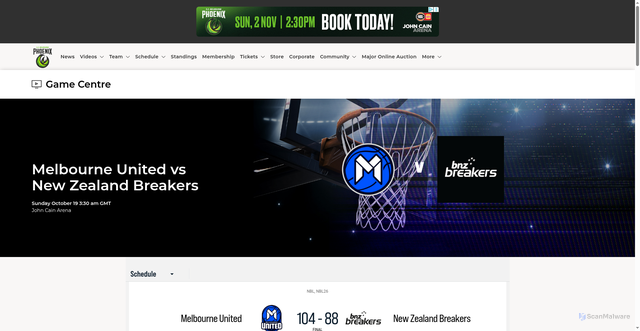 Security scan screenshot of https://www.semphoenix.com.au/games/b1d1940a-4bef-11f0-8805-87e6a155244b