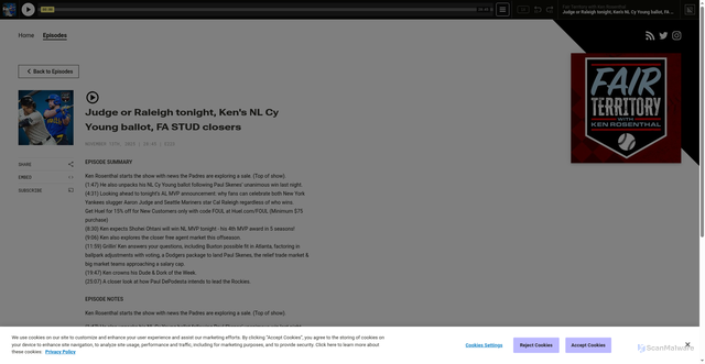 Security scan screenshot of https://fair-territory.simplecast.com/episodes/judge-or-raleigh-tonight-kens-nl-cy-young-ballot-fa-stud-closers-SE1lK8S_