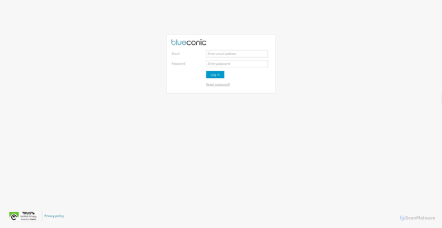 Security scan screenshot of https://iex.blueconic.net