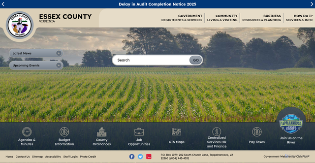 Security scan screenshot of https://www.essexva.gov/