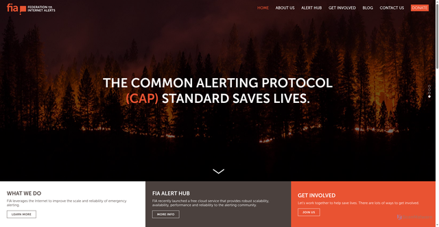 Security scan screenshot of https://www.internetalerts.org/