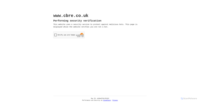 Security scan screenshot of https://www.cbre.co.uk