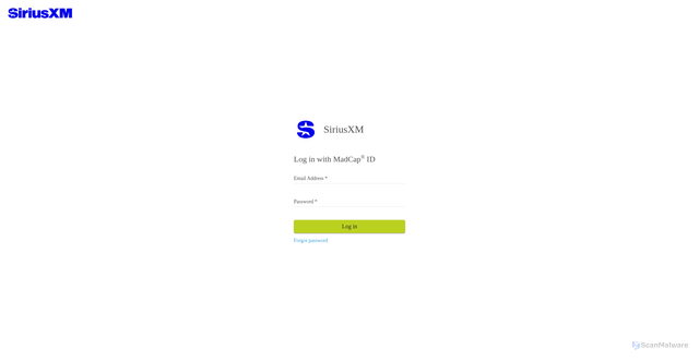 Security scan screenshot of https://blueprints.siriusxm.com