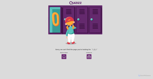 Security scan screenshot of https://dev.quizizz.com