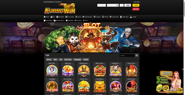 Security scan screenshot of https://apk-sahabatkijang.app/desktop/game/slot/cq9