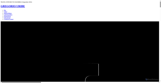 Security scan screenshot of http://www.gregoriouribe.com/